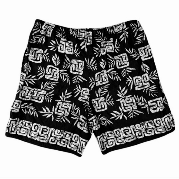 VTG NATURAL LIFE Black and White Swim Trunks - Fits like XXL or 3XL 46" Waist - Picture 1 of 13